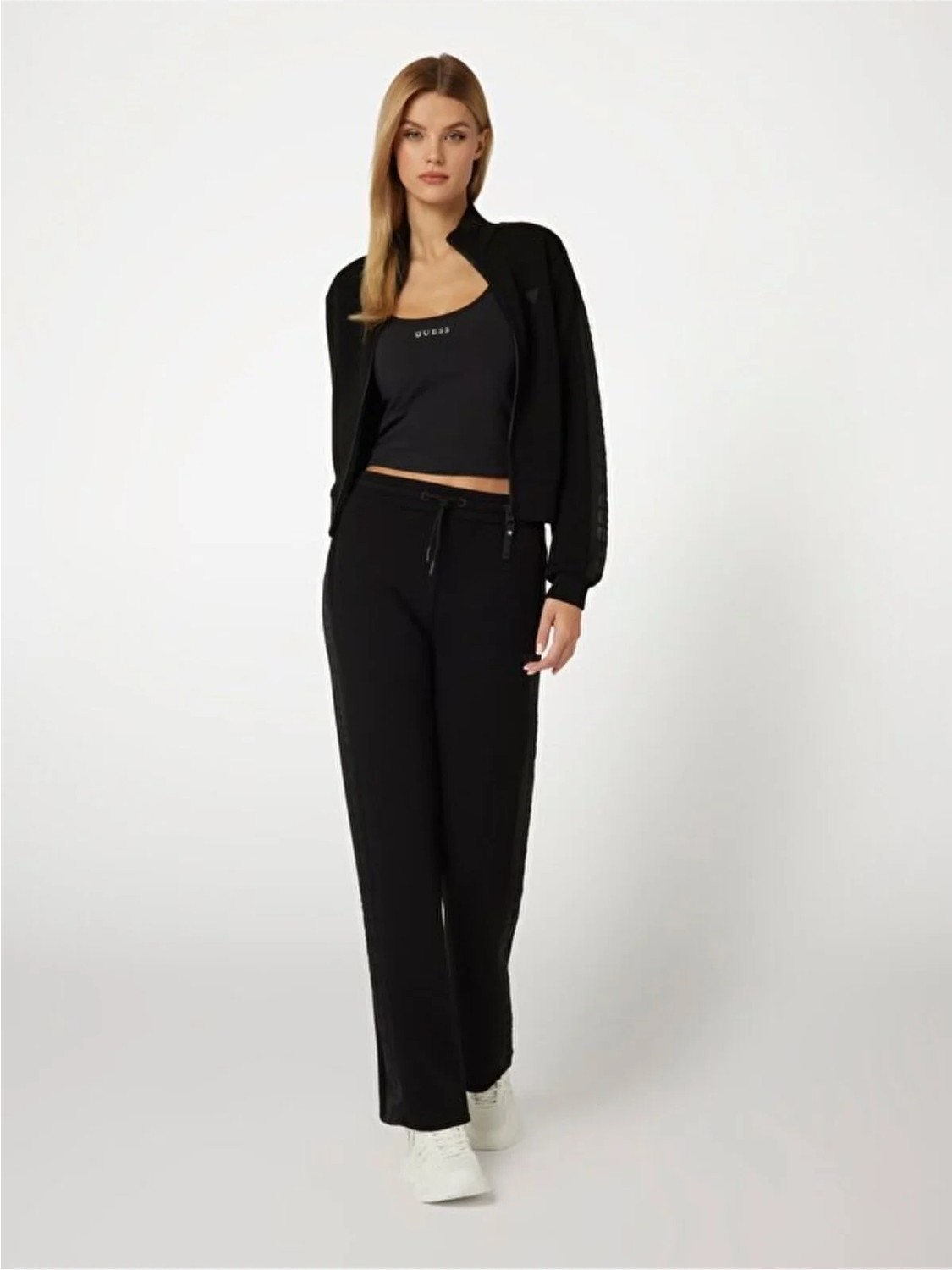 Guess New Allie Kadın Aktif Scuba Sweatshirt görsel 2