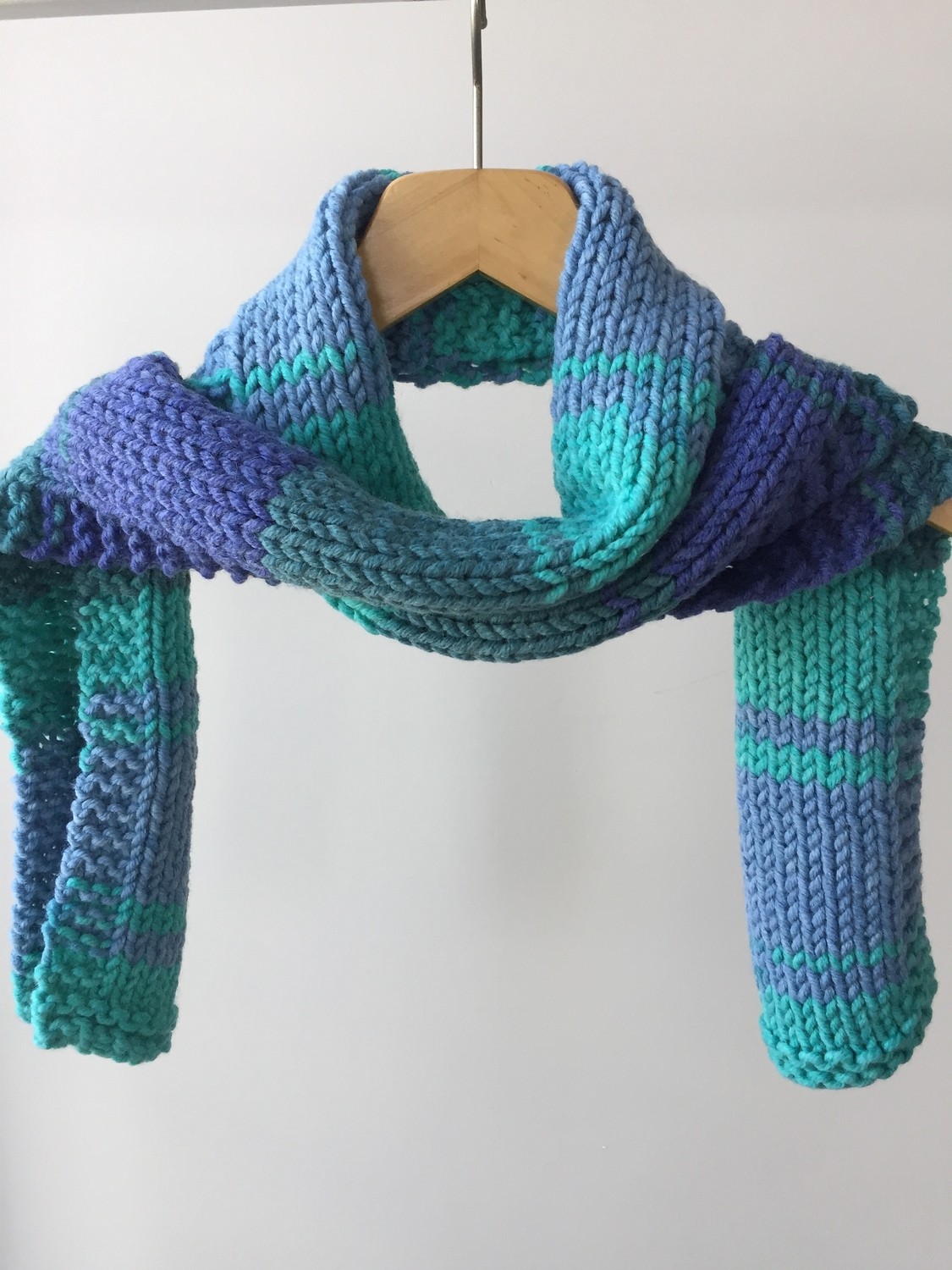 Mora Knit Atkı El Örgüsü % 49 Yün Unisex Atkı görsel 2