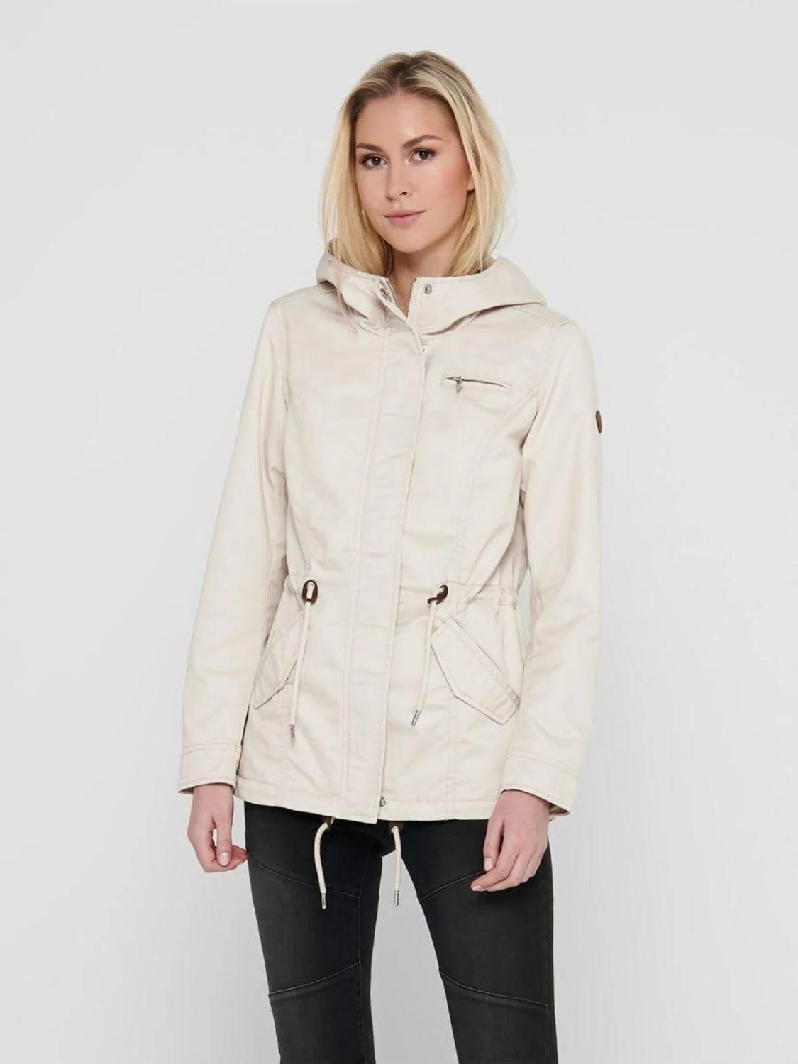 Only Kadın Bej Onllorca Canvas Baharlık Mont 15216452
