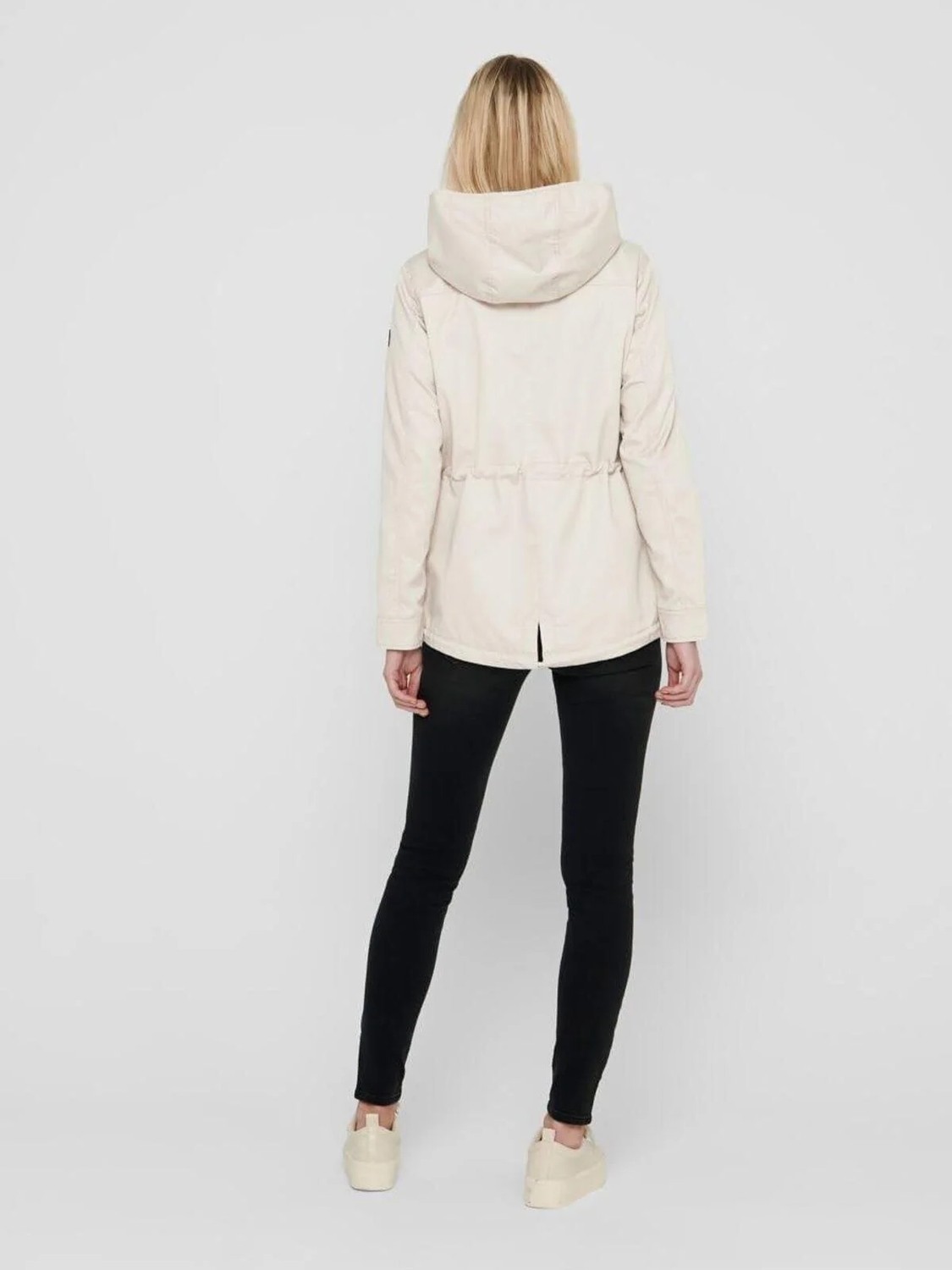 Only Kadın Bej Onllorca Canvas Baharlık Mont 15216452 görsel 4