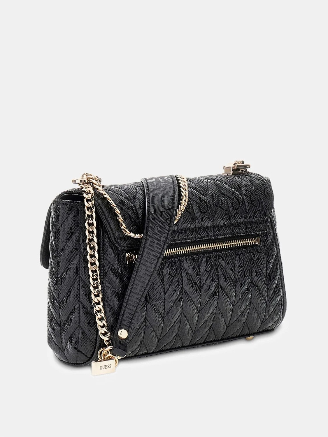 Guess Stacey Dönüştürülebilir Kapaklı Kadın Siyah Çapraz Çanta HWGG9741210-BLA görsel 2