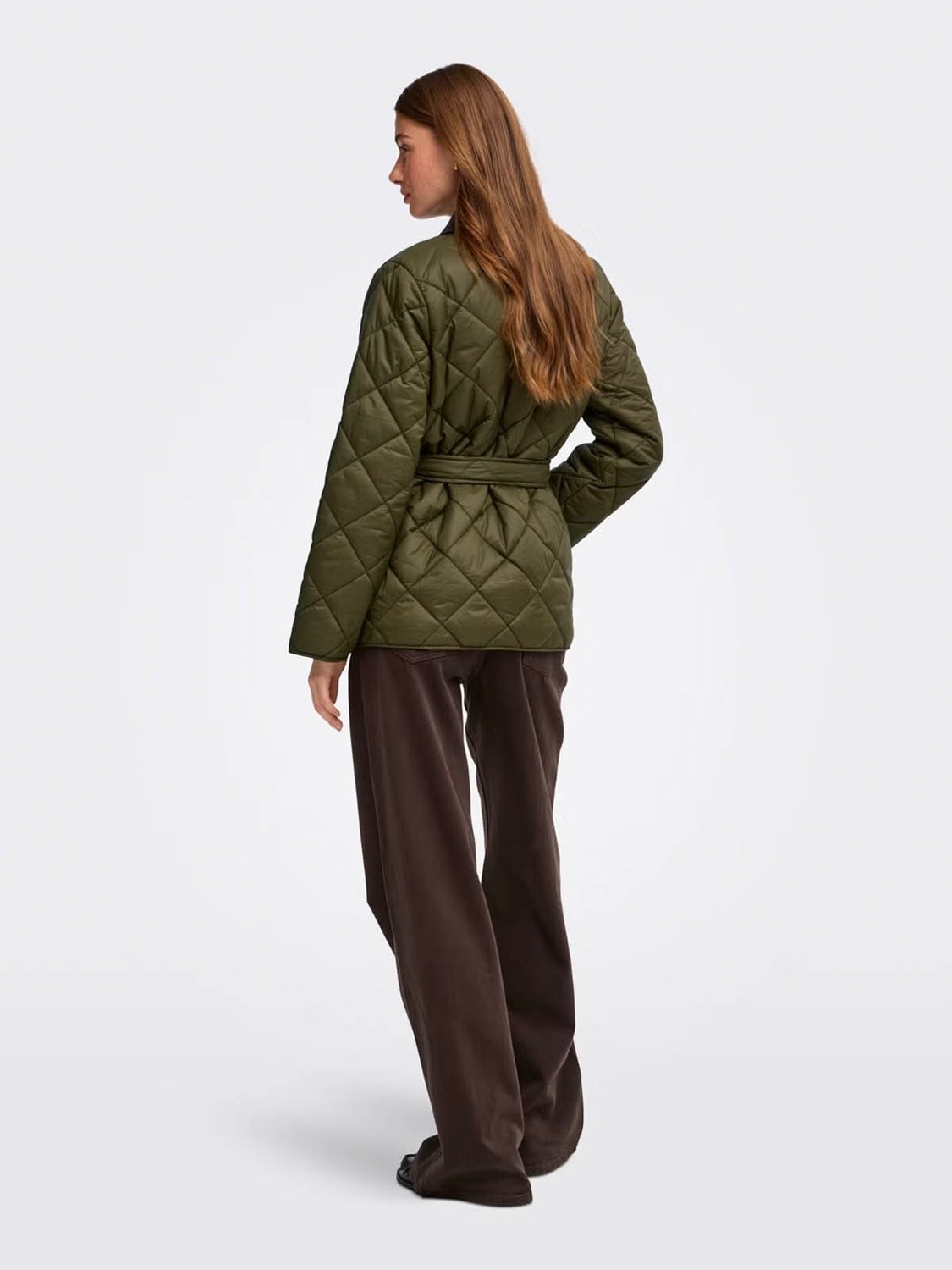 Only Onltahıa Corduroy Koyu Yeşil Kadın Mont 15373692 görsel 2