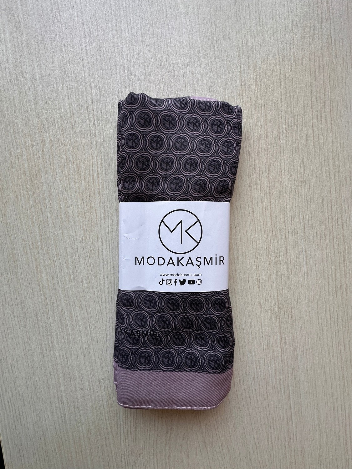 Modakaşmir Circle Mk Desen Pamuklu Şal görsel 3