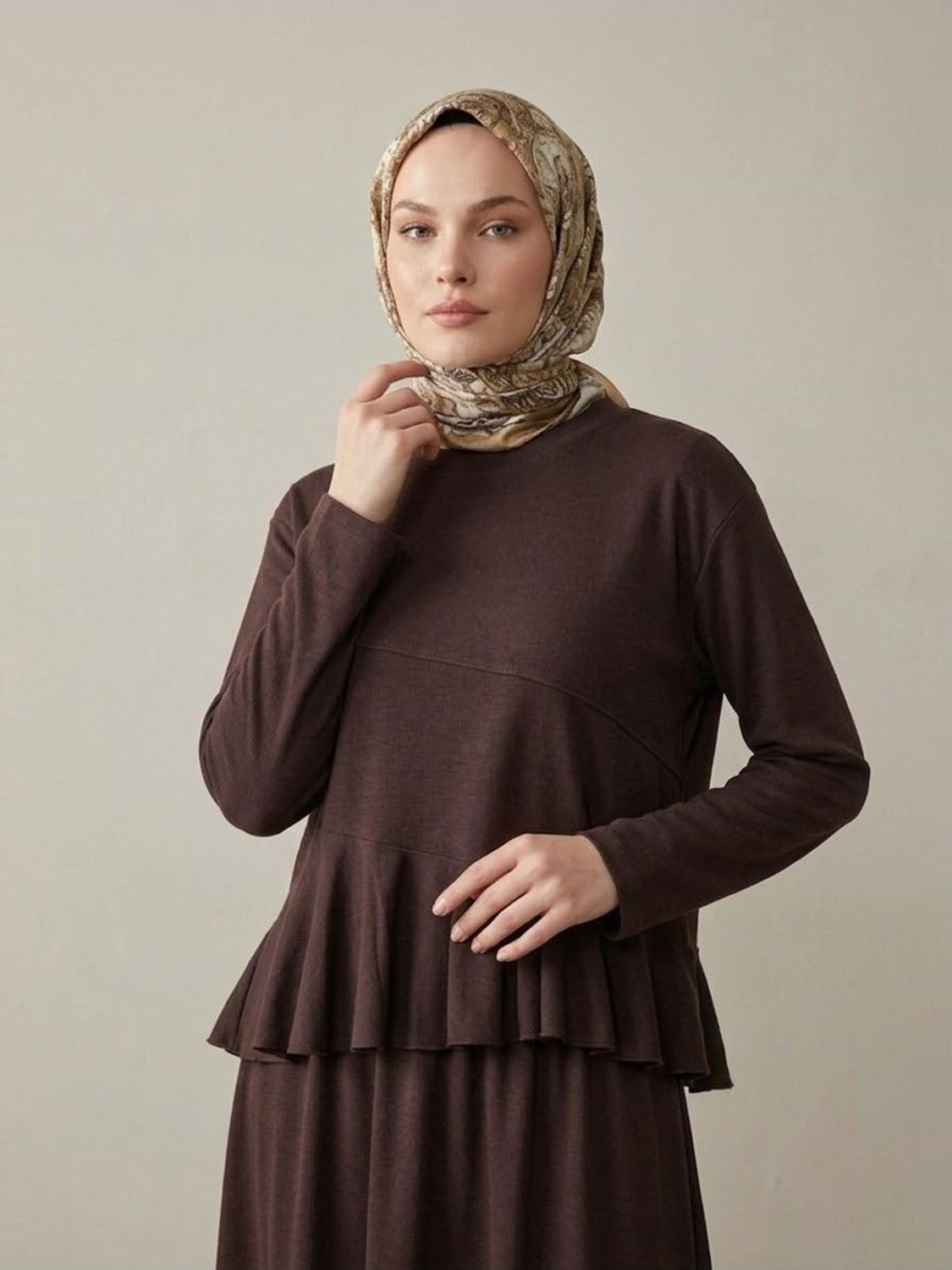 Foremia Volanlı Etekli Takım-Siyah - görsel 8