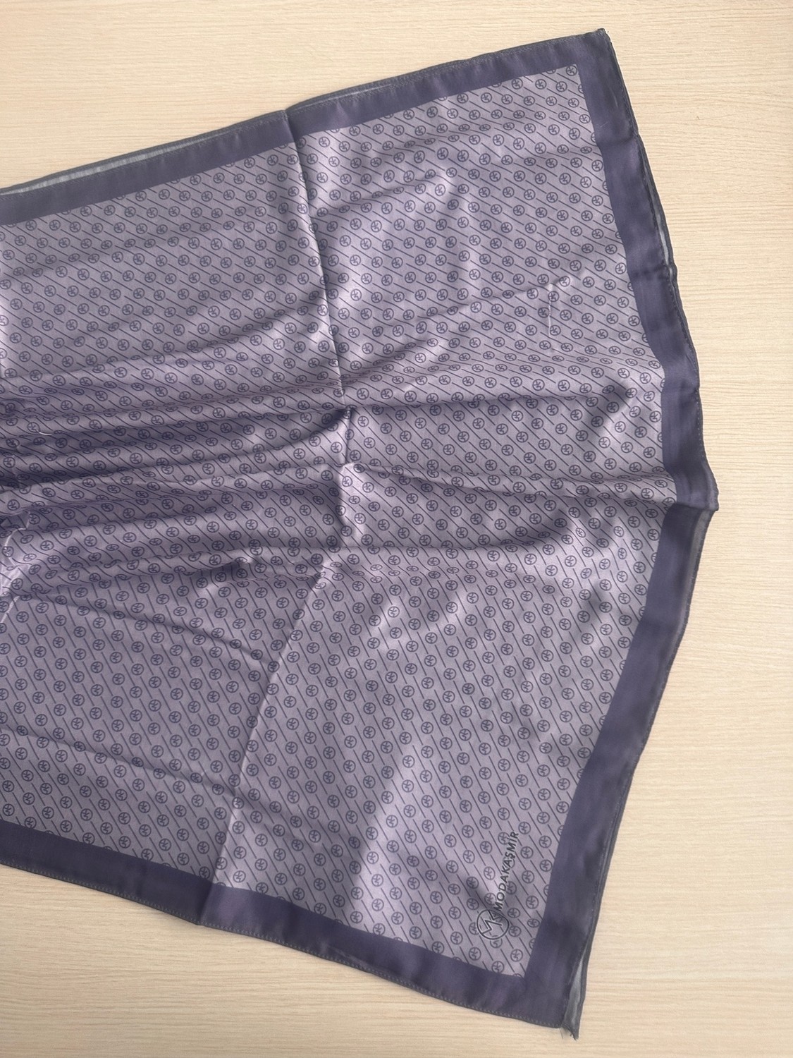 Modakaşmir Mk Çizgi Desenli Soft Şal 190 x 75 görsel 4
