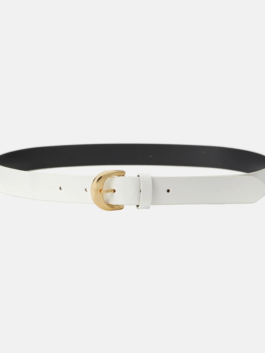 Calvin Klein Kadın Beyaz Calvin Klein Casual Pin Buckle 25MM Beyaz Kadın Kemer