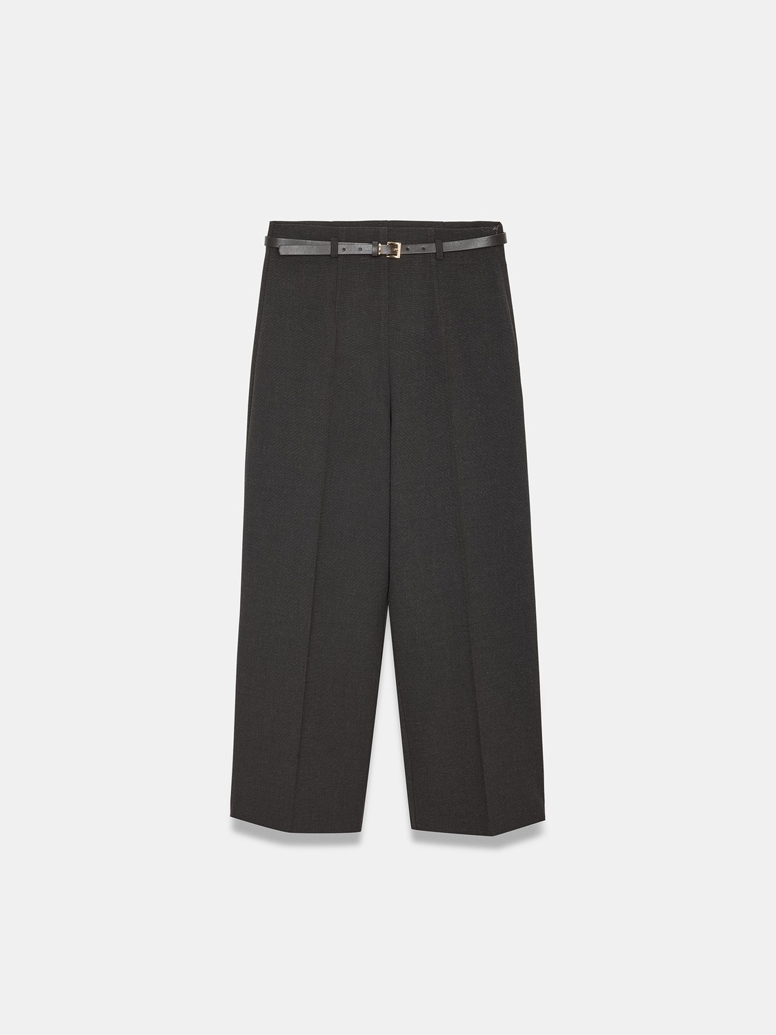 Dilvin 72813 Kemerli Culotte Pantolon-Kahve görsel 5