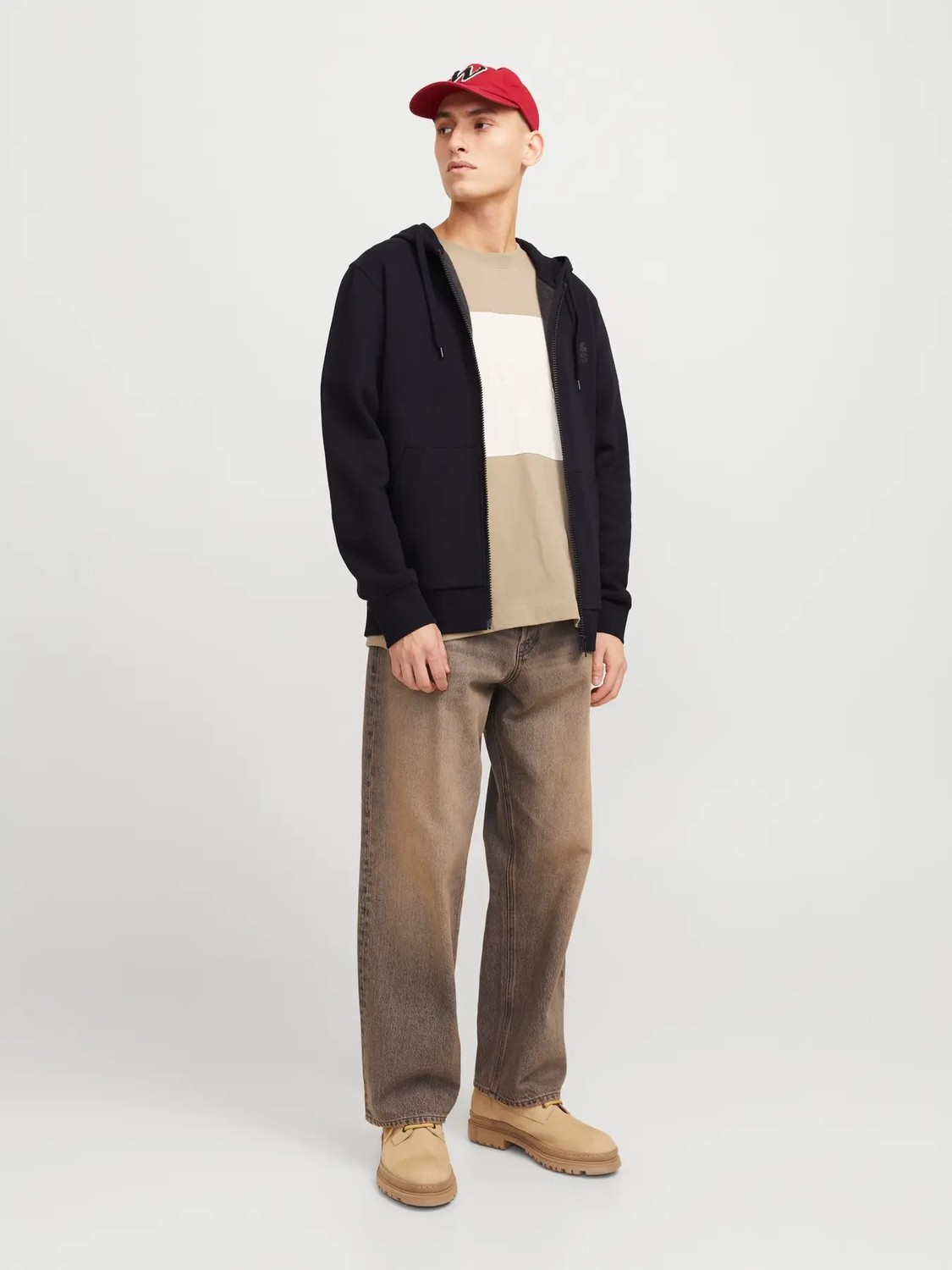 Jack & Jones Erkek Jjecorp Logolu Bej Hırka -12265177 görsel 2