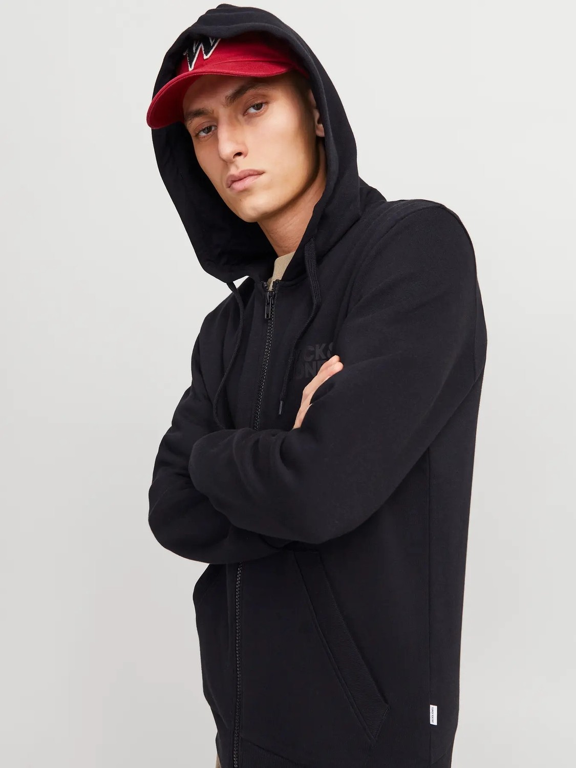 Jack & Jones Erkek Jjecorp Logolu Bej Hırka -12265177 görsel 3