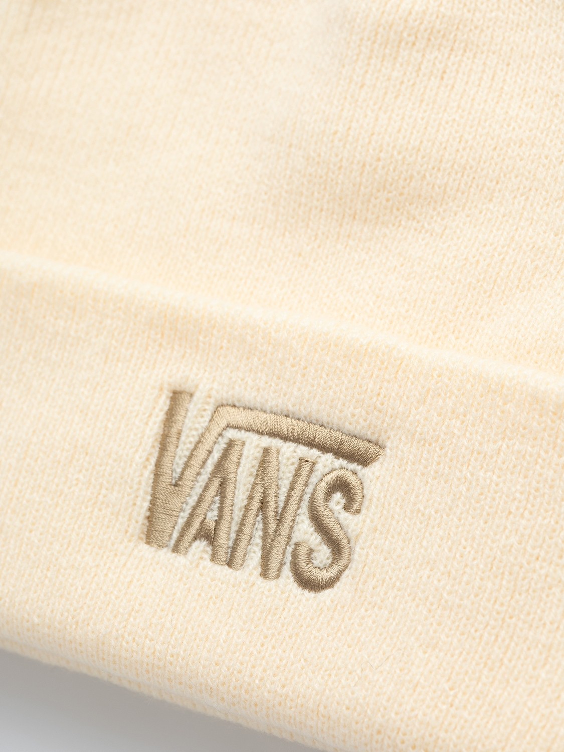 Vans Stretch Logo Tall Cuff Beanie Unisex Bej Bere VN000X6AGRZ1 görsel 2