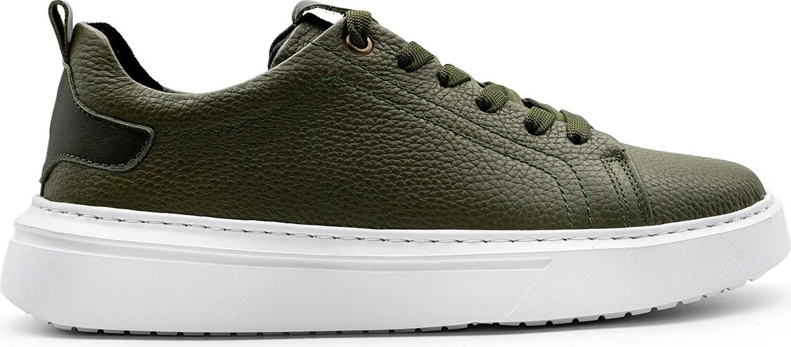 Siyah 100%Hakiki Deri Erkek Spor Sneaker Ortopedik Tabanlı VT27