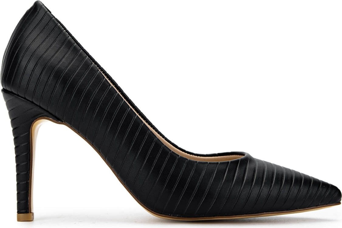 Tamer Tanca Kadın Hakiki Deri Siyah Stiletto Ayakkabı 886 5205 Bn Ayk Y26 Sıyah 01 görsel 6