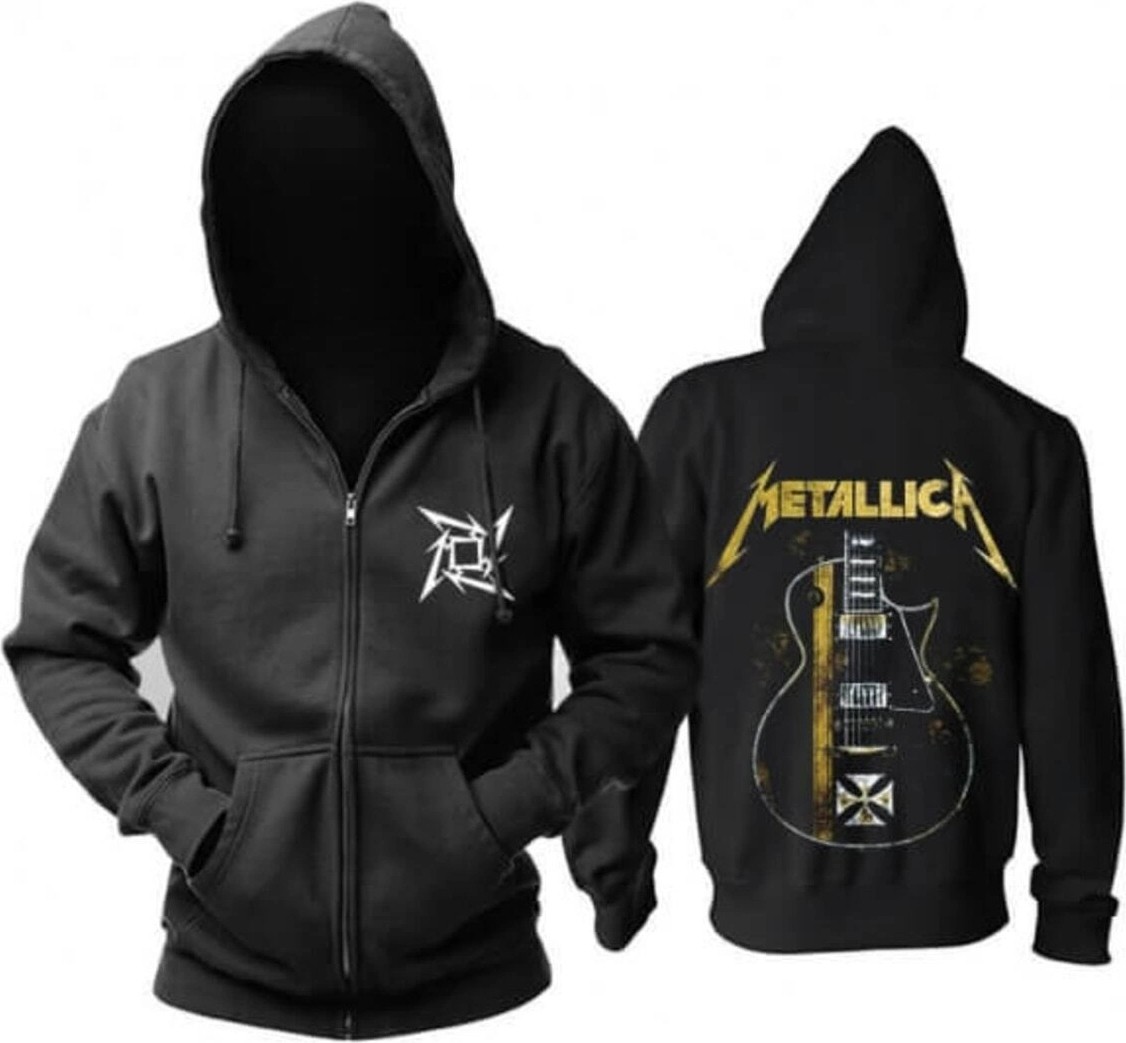 Tarzsokak Metallica Hoodie Kapşonlu Fermuarlı Sweat 14051