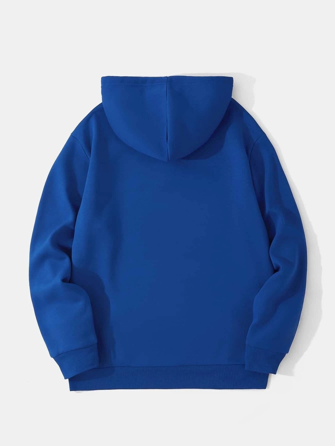 Softway Unisex Basic Düz Renk Kapüşonlu Içi Yumuşak Polarlı Oversize Sweatshirt - Siyah görsel 6