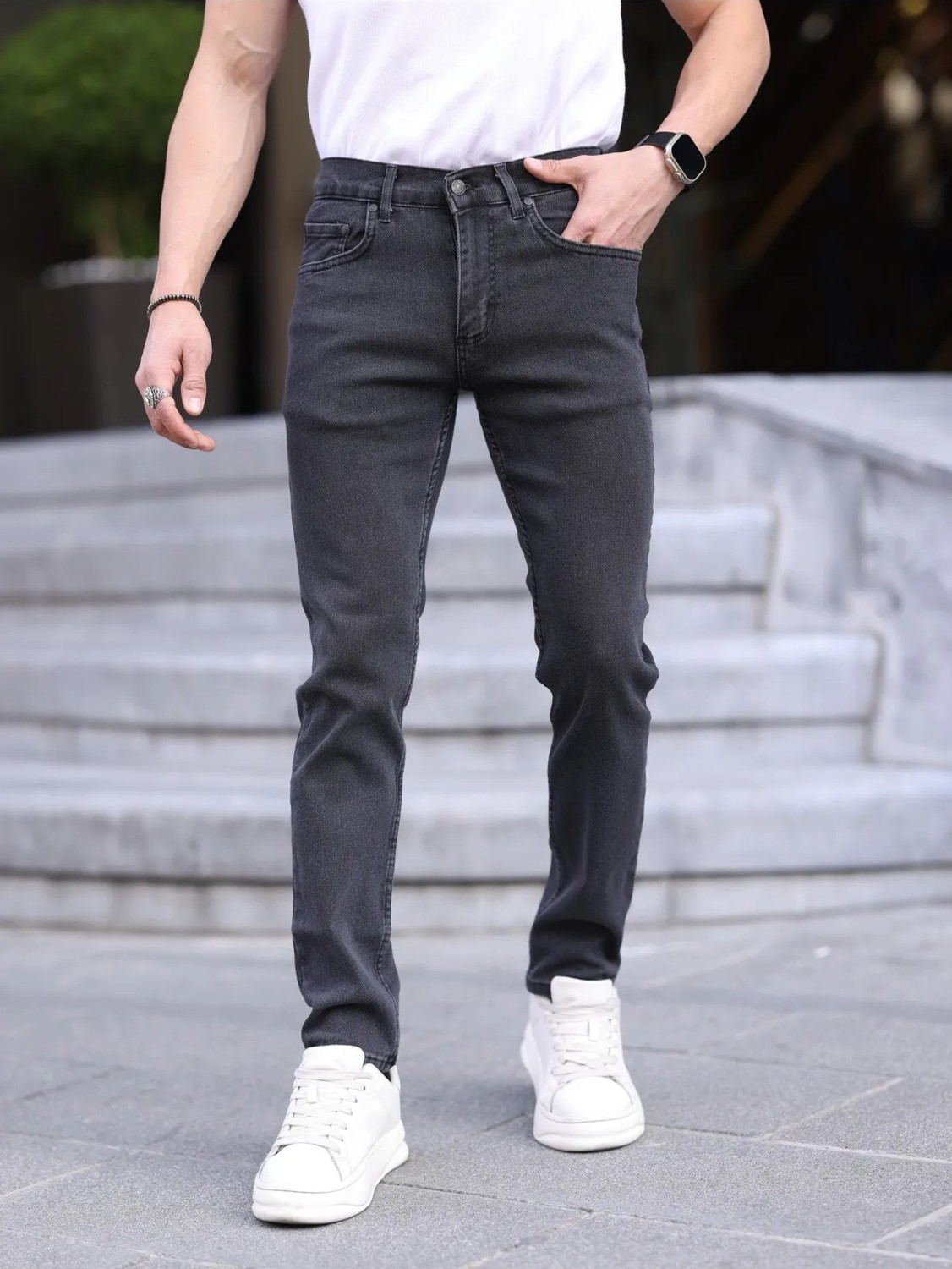Wkm Erkek Slim Fit Casual Likralı Kot Pantolon