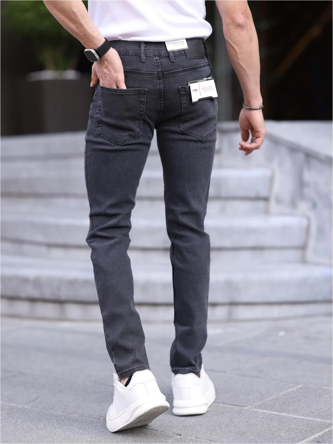 Wkm Erkek Slim Fit Casual Likralı Kot Pantolon görsel 2