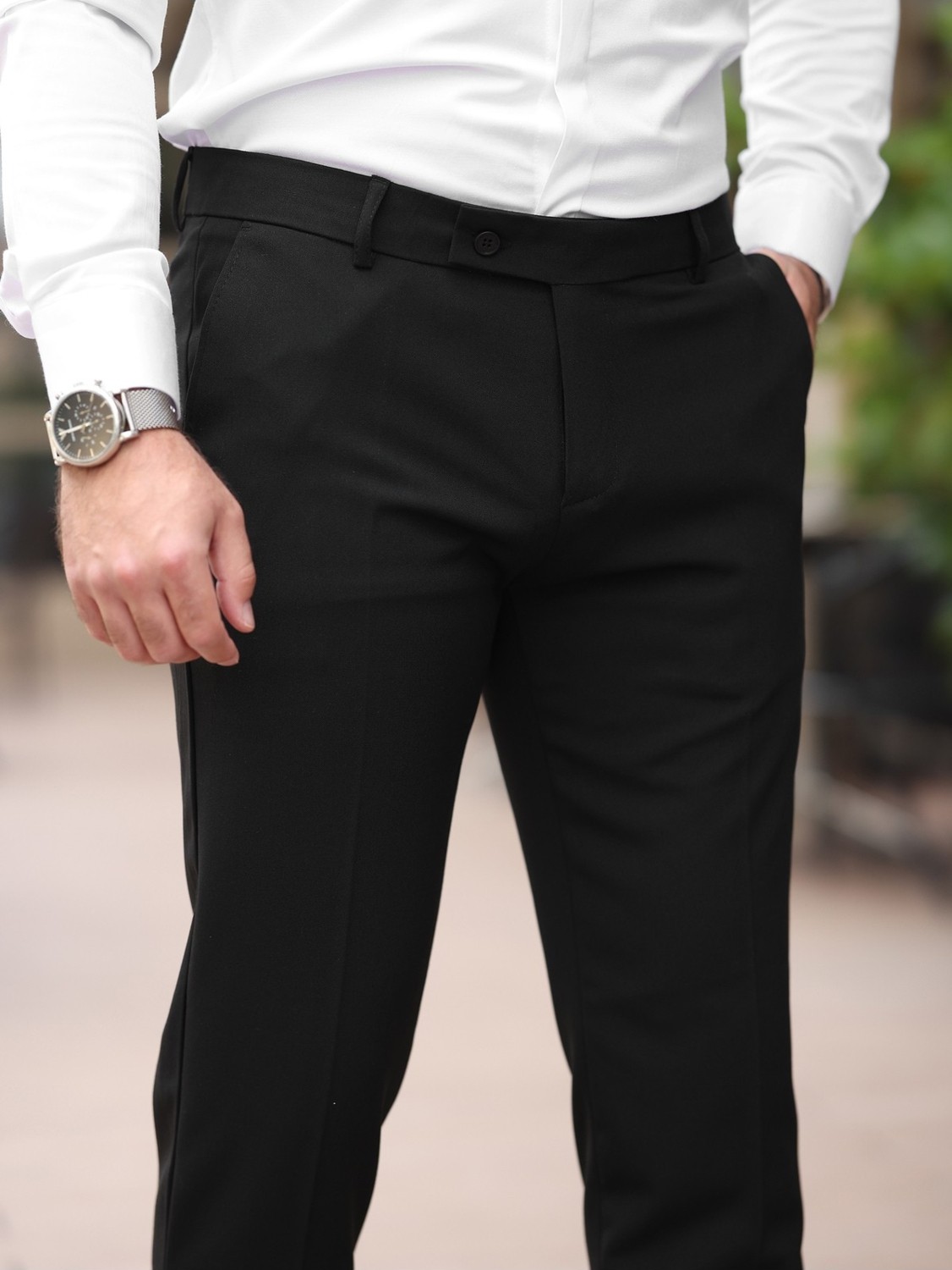 Baselco Slim Fit Likralı Kumaş Pantolon