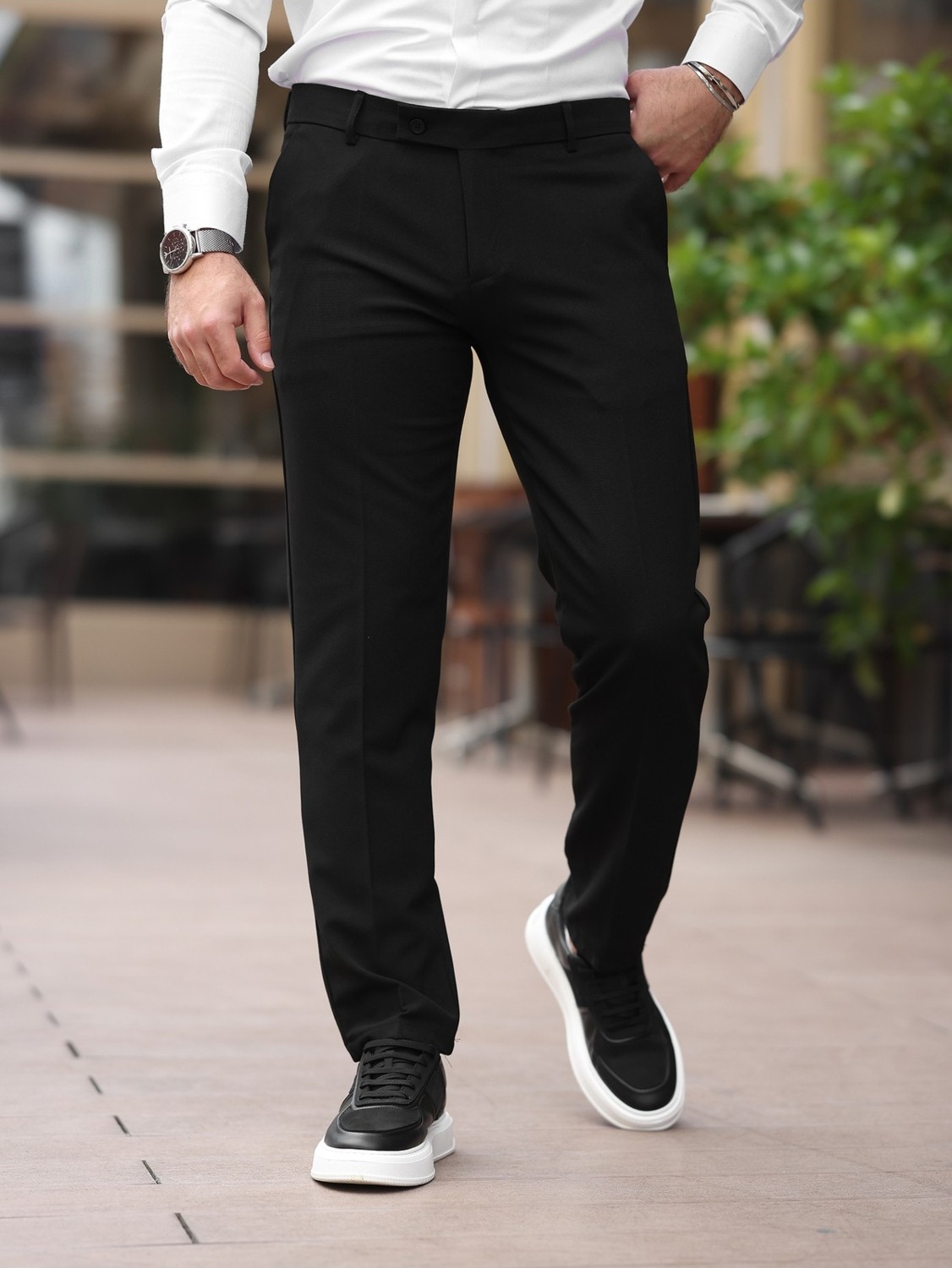Baselco Slim Fit Likralı Kumaş Pantolon görsel 7