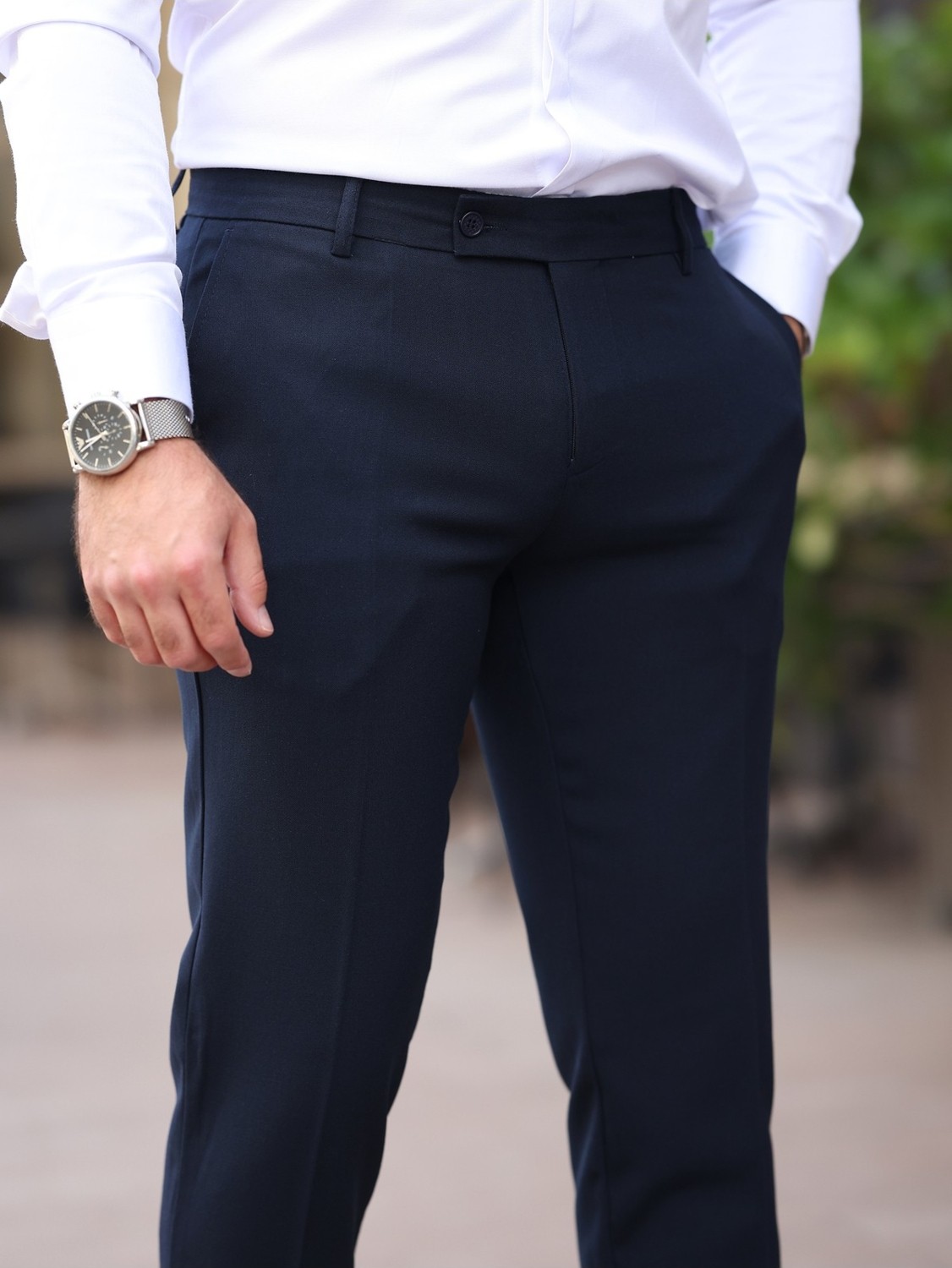 Baselco Slim Fit Likralı Kumaş Pantolon