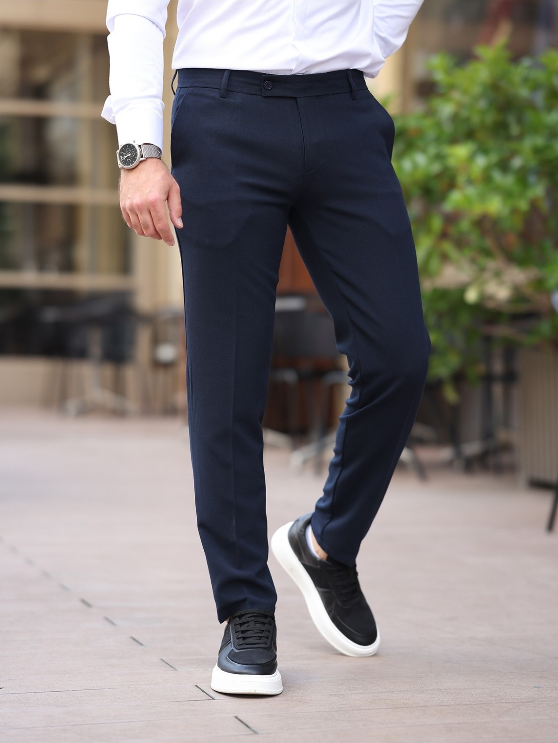 Baselco Slim Fit Likralı Kumaş Pantolon görsel 2