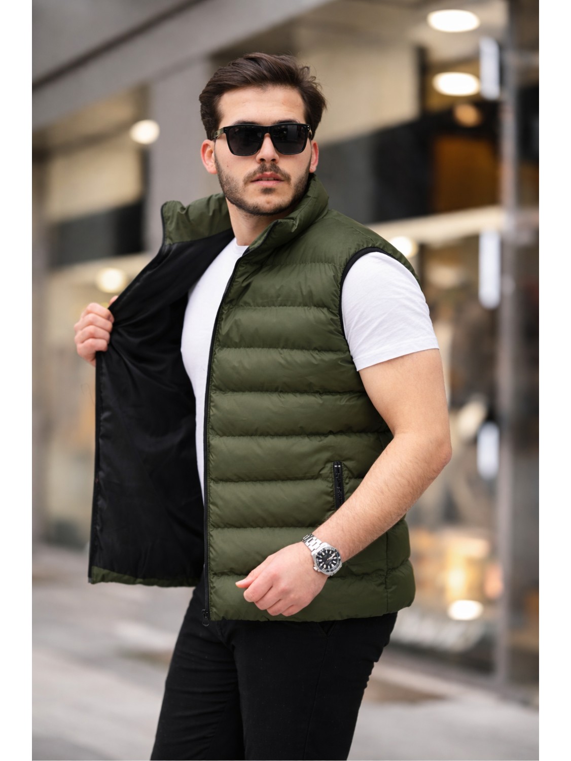 Comstar Erkek Siyah Şişme Yelek görsel 6