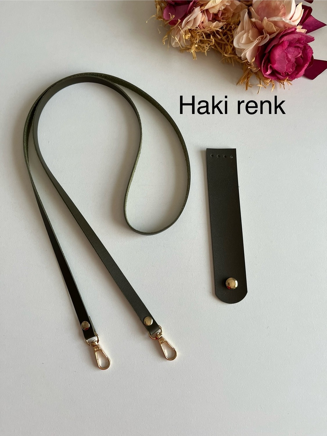 ZG Hobi Aksesuar Örgü Çantalar Için Suni Deriden Çıt Kapak ve Askı Kiti görsel 5