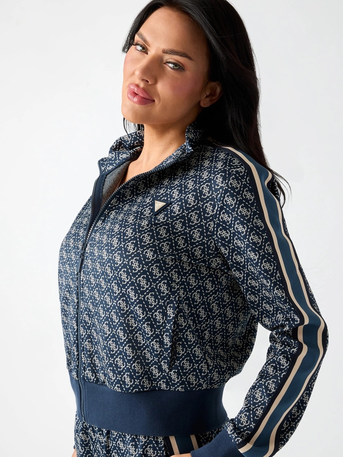 Guess Allover Kadın Aktif Sweatshirt görsel 5