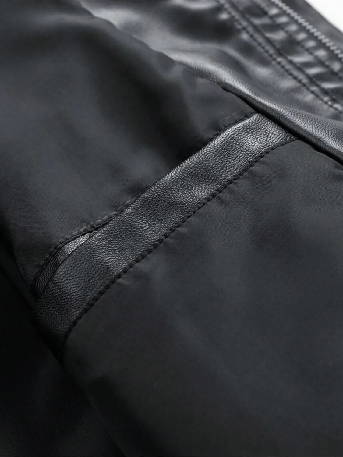 Çerme Vintage Erkek Oversize Siyah Deri Ceket görsel 4