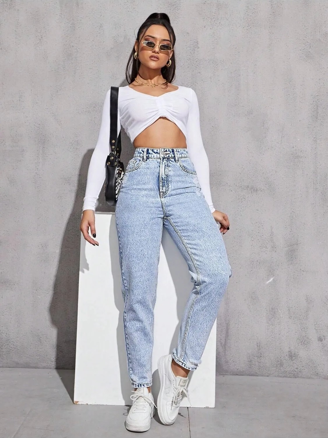 Noxter Kadın Denim Pantolon Yıpratmalı görsel 7