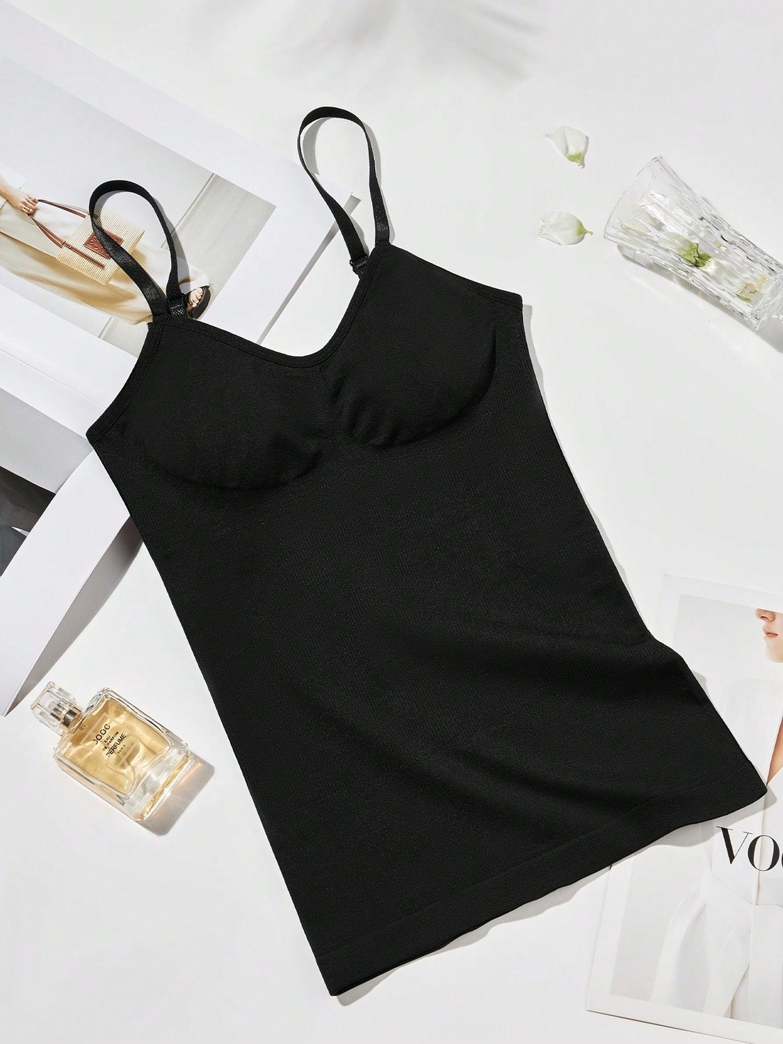 Mistirik Fastelo Örme Model Ayarlanabilir Askılı Yumuşak ve Esnek Body Siyah Renk görsel 6