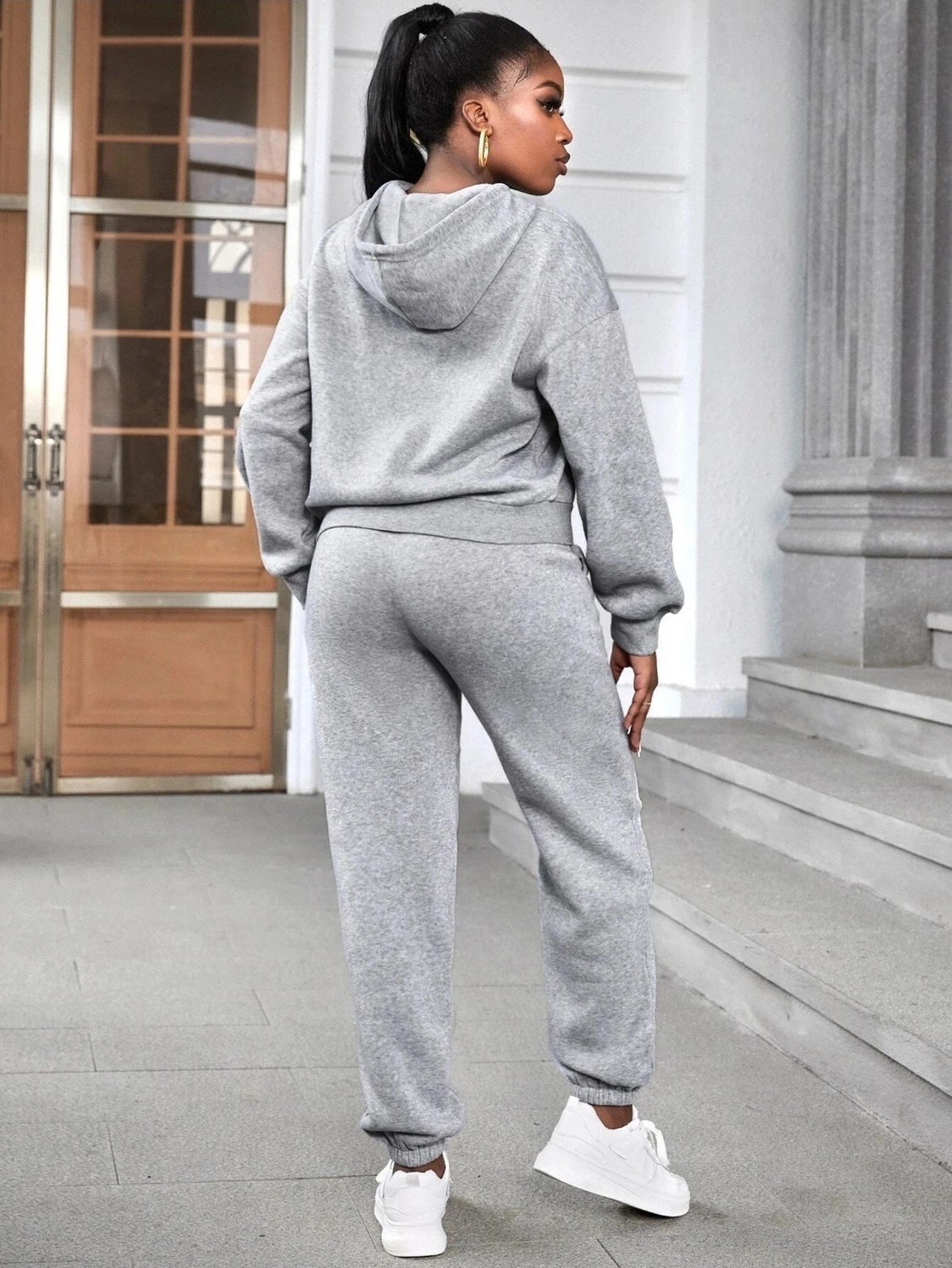 Tarzsokak Kelebek Dijital Baskılı Kışlık Unisex Eşofman Takımı görsel 2