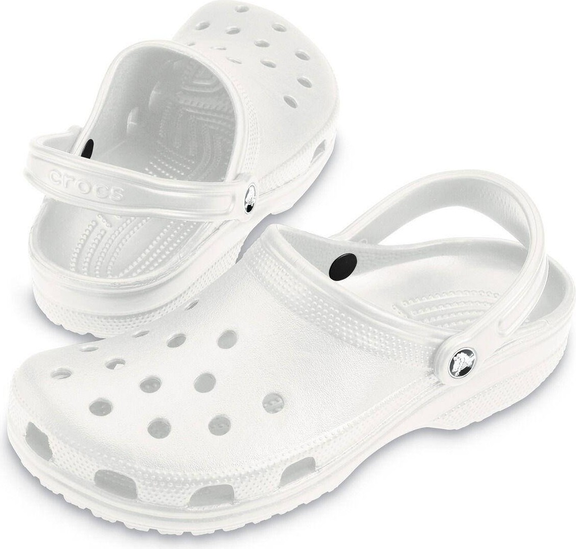 Crocs Classic 10001-100 Erkekler İçin Beyaz Terlik Tekstil Malzemeden Üretilmiş Konforlu ve Hafif görsel 6