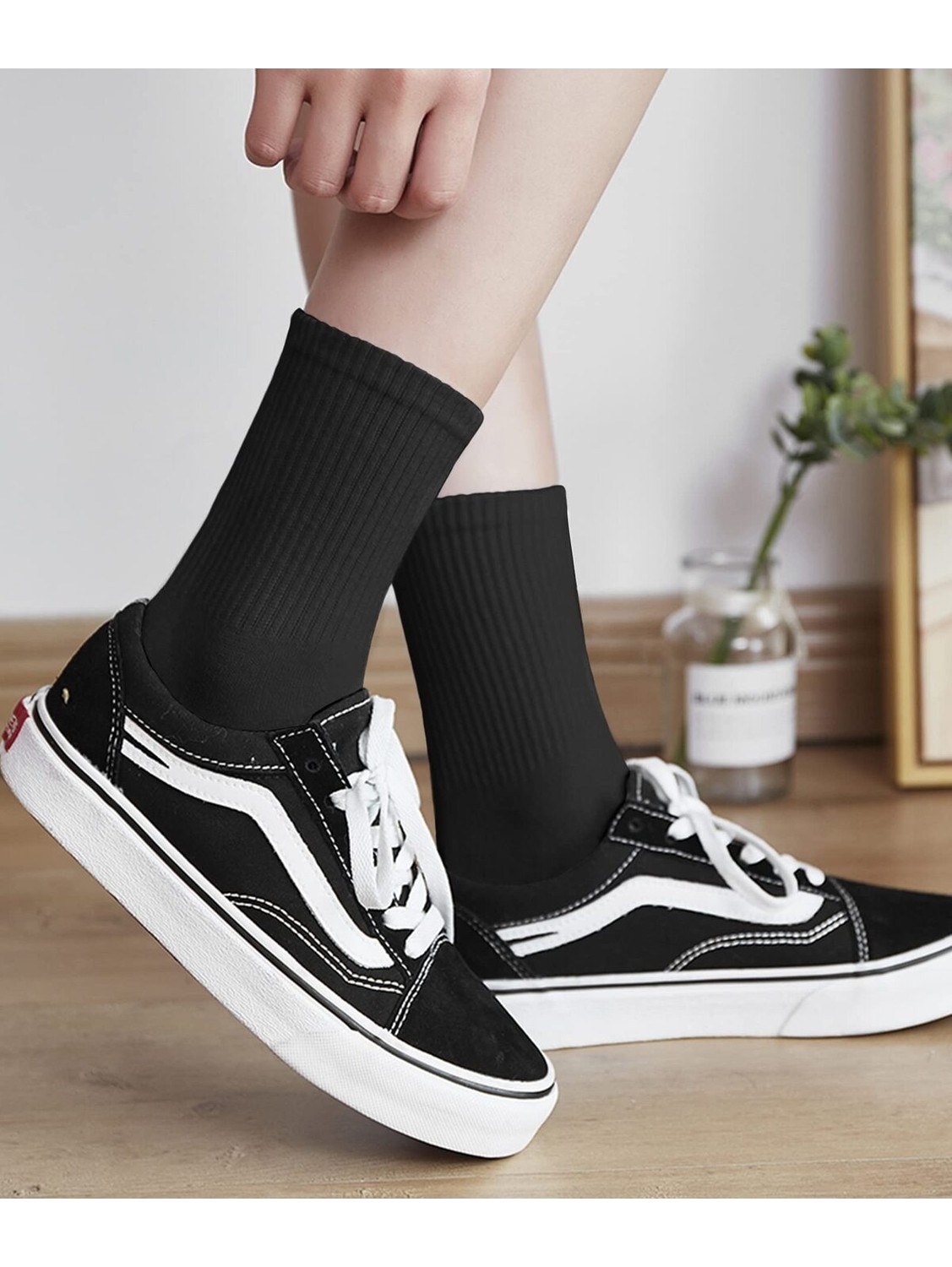 Bgk 6 Çift Pamuklu Tenis Çorap Soket Boy - Unisex görsel 2