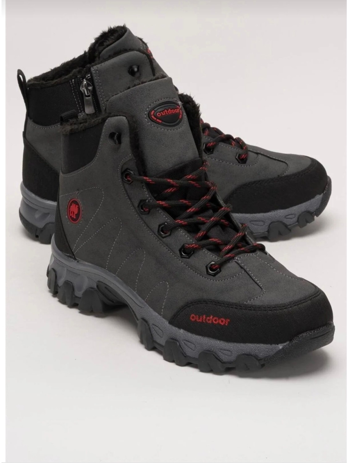 Liger Soğuk Geçirmez Unisex Uzun Outdoor Trekking Bot Ayakkabı KAHVERENGİ görsel 6