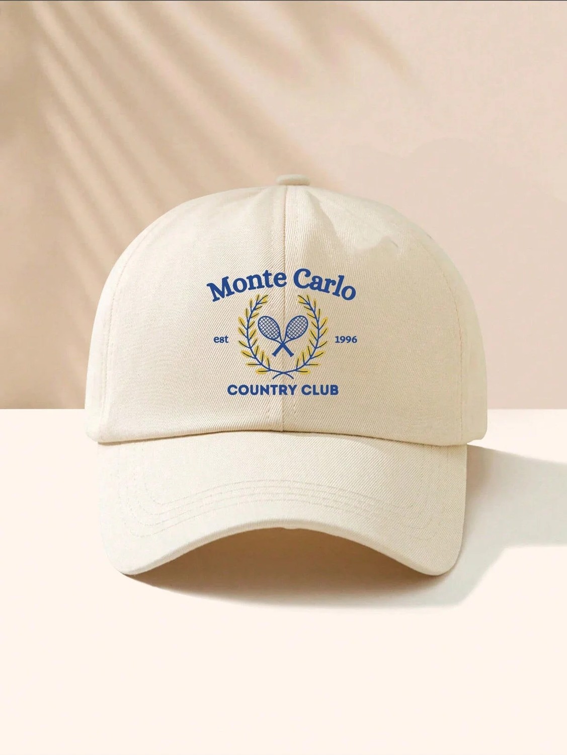 L'eivor Monte Carlo Country Club Tenis Baskılı Çıt Çıtlı Şapka görsel 3