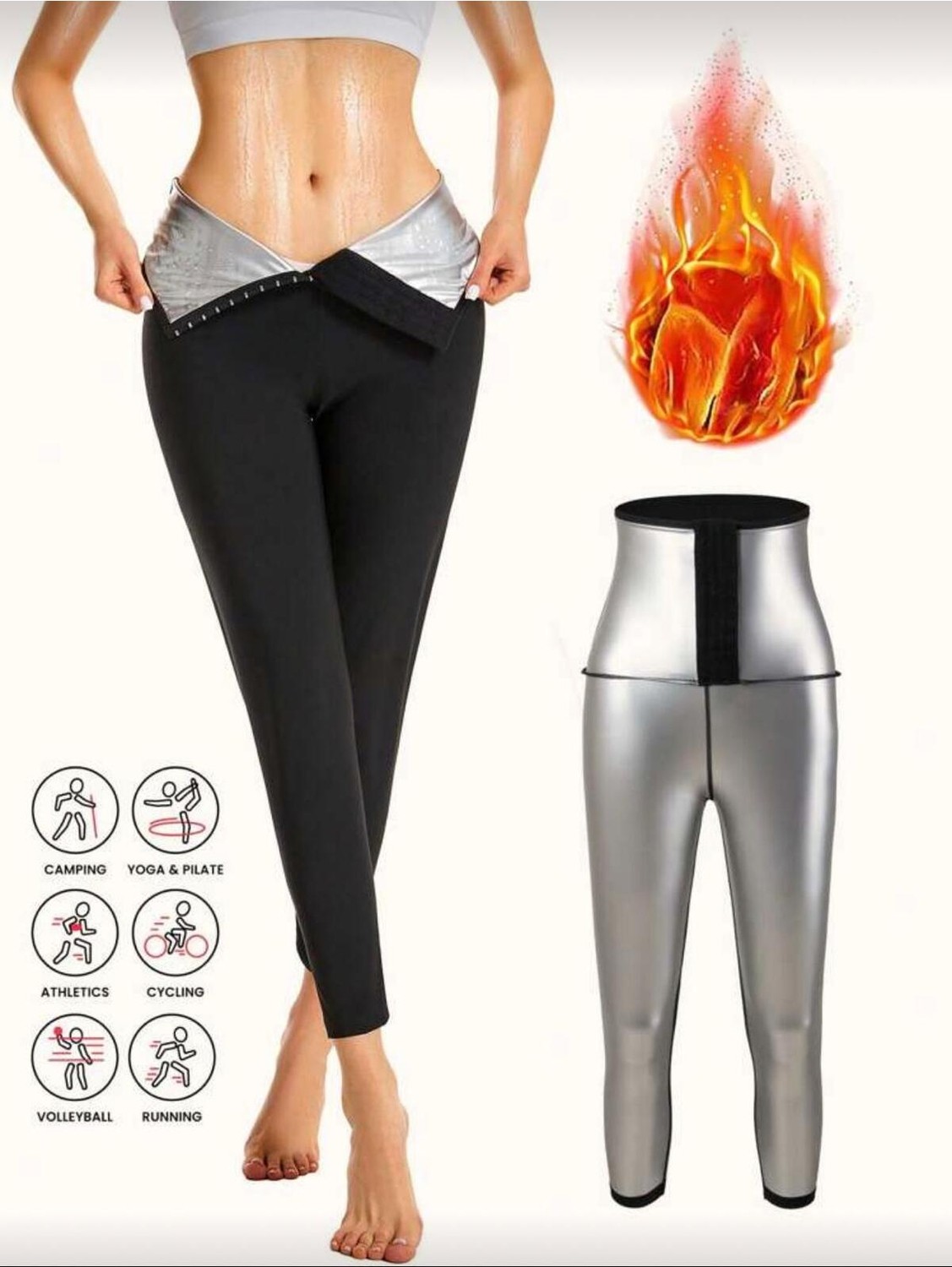 Fit Women Yüksek Bel Zayıflatan Incelten Toparlayıcı Agraflı Tayt 4409 görsel 2