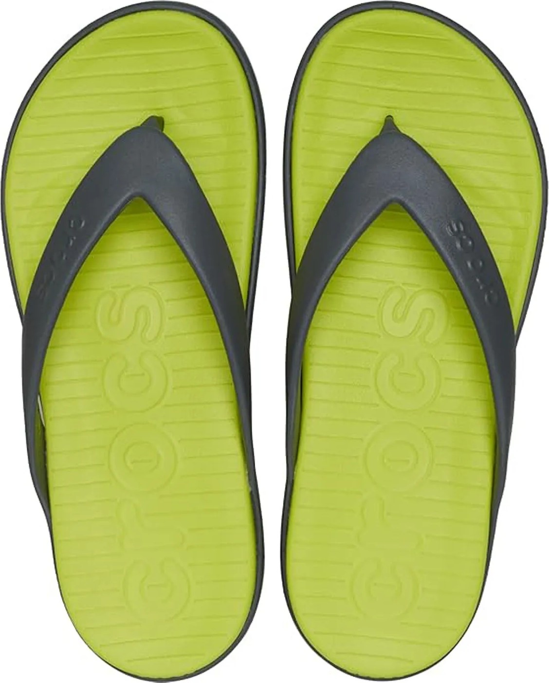 Crocs Sarı - Gri Erkek Plaj Terliği Coast Flip görsel 2