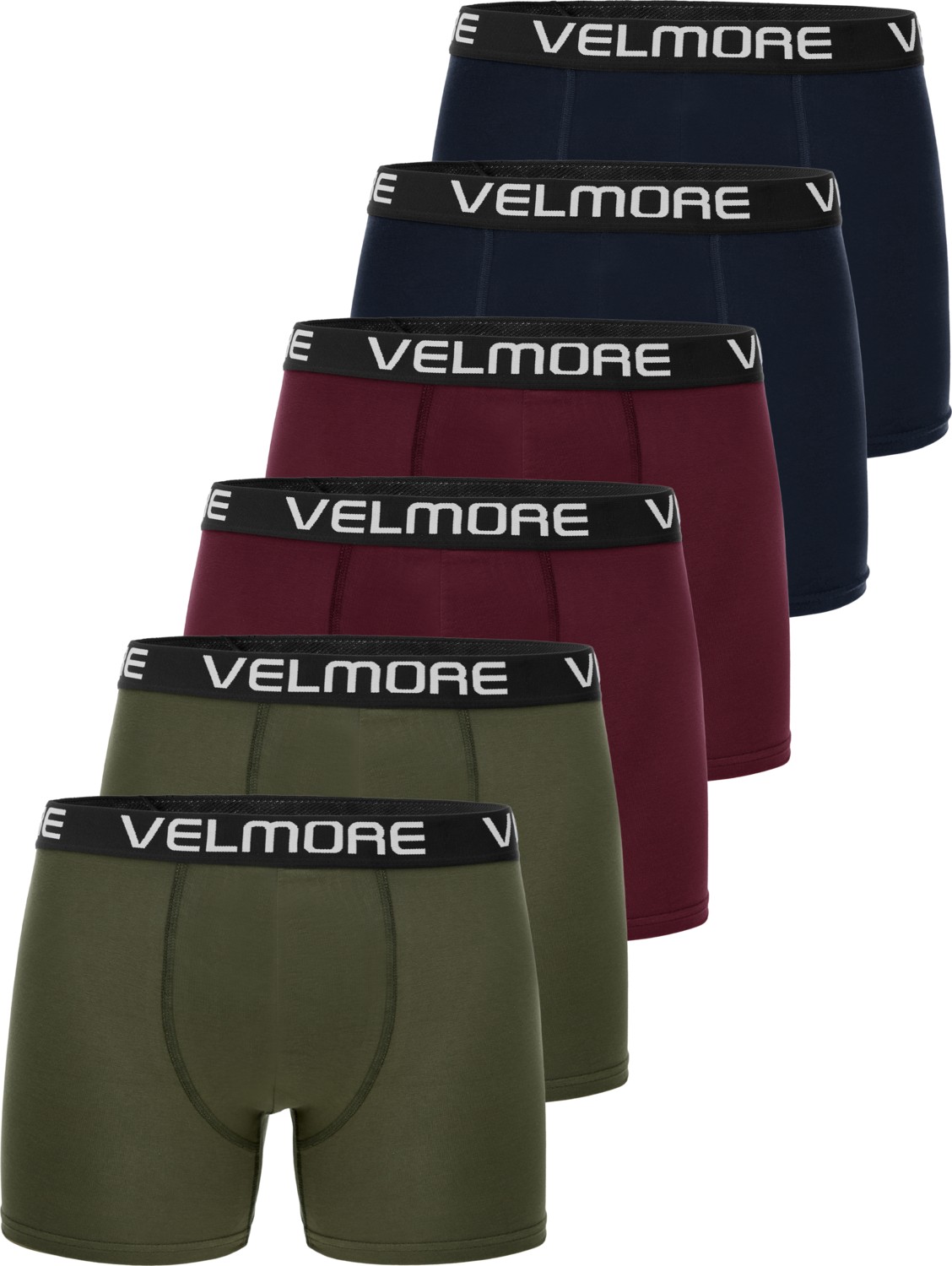 Velmore 6’lı Kutu Premium Erkek Boxer | Likralı ve Pamuklu Iç Giyim