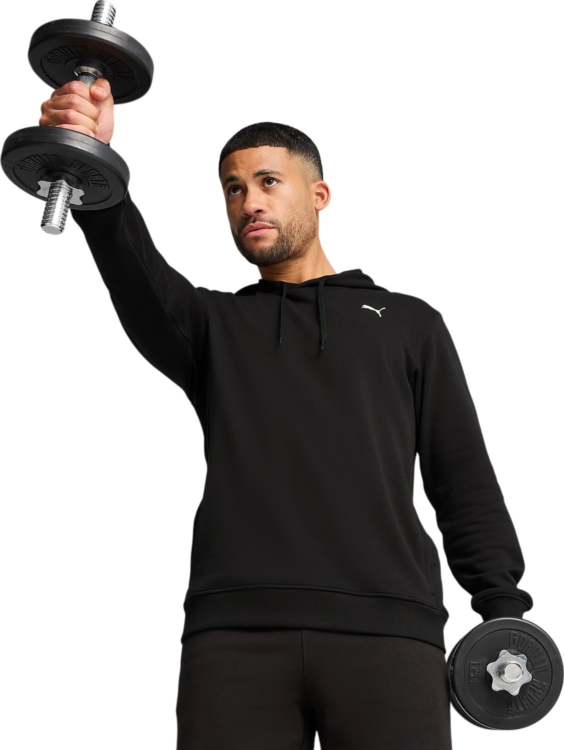 Puma Tad Ess French Terry Hoodie Siyah Erkek Sweatshirt