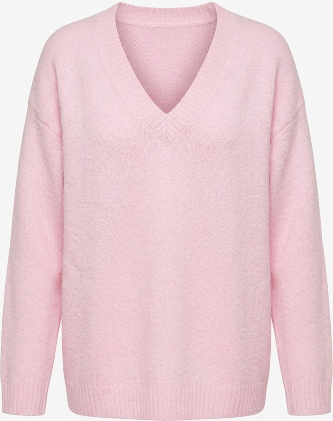 Magarde Oversize V Yaka Triko Kazak- Kahverengi