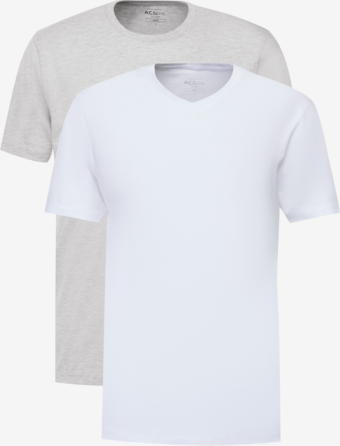 Altınyıldız Classics 2'li Paket Slim Fit Dar Kesim Pamuklu Basic Tişört