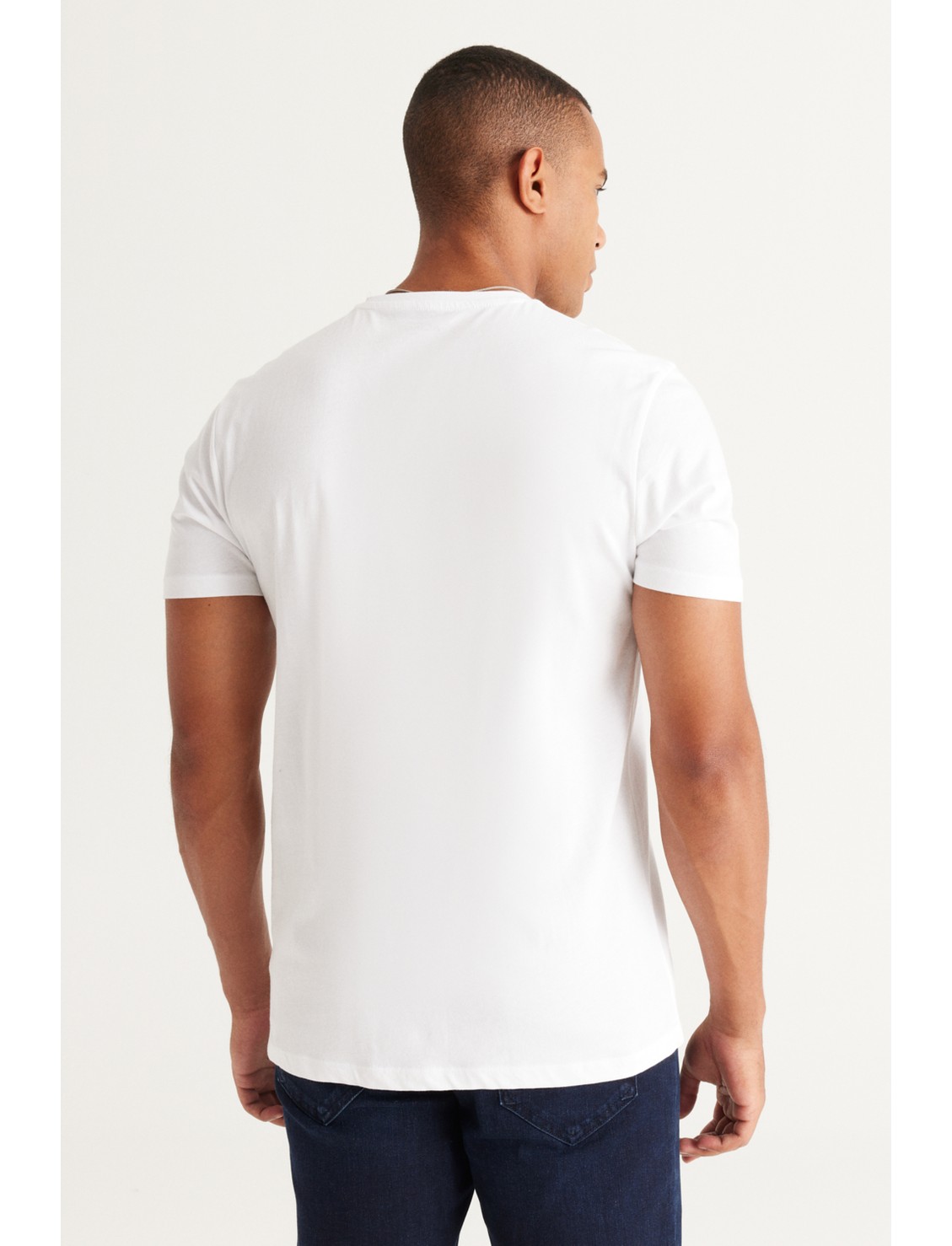 Altınyıldız Classics 2'li Paket Slim Fit Dar Kesim Pamuklu Basic Tişört görsel 7