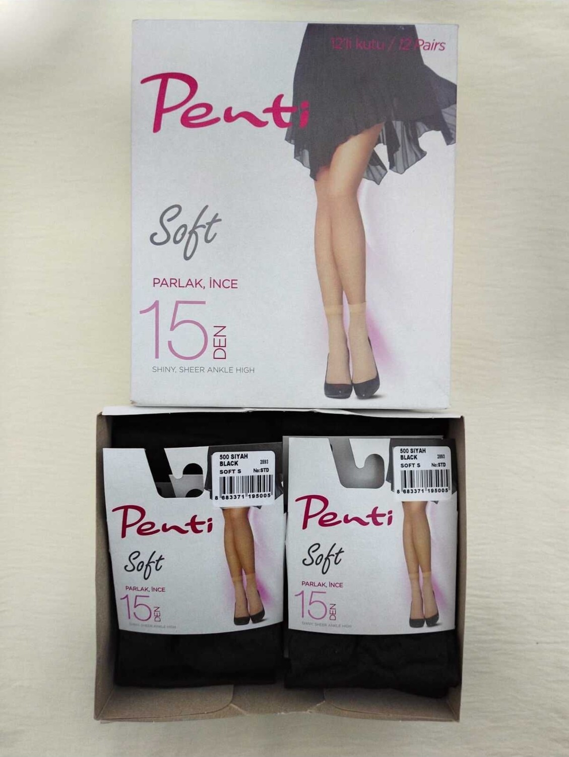 Penti 12Lİ Kadın Ince Parlak Soft Soket Çorap
