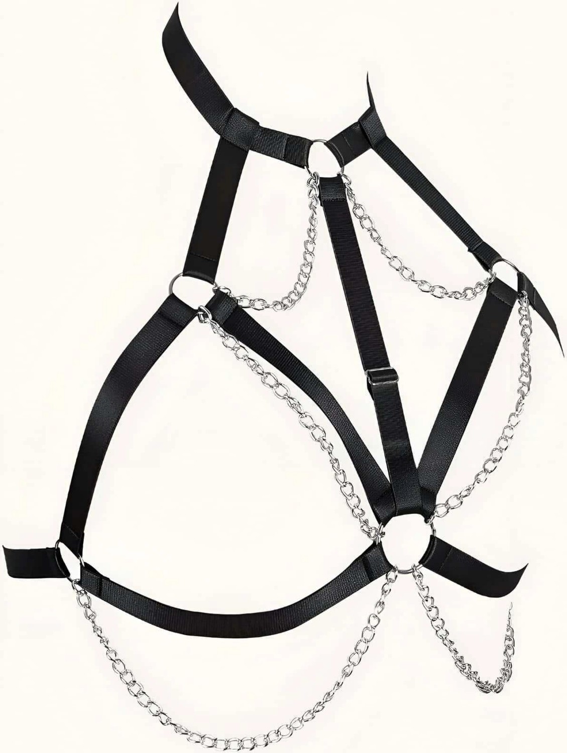 MTM My The Mall Giyim Zincirli Lastik Göğüs Harness - BRF818 görsel 7