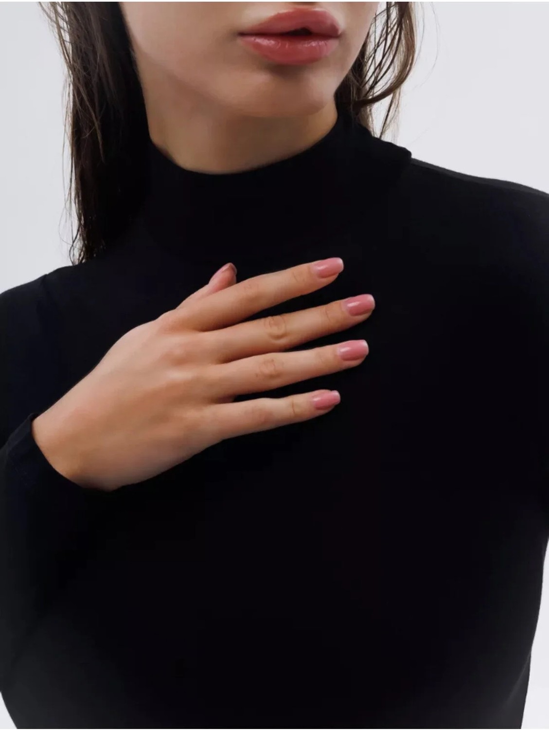 Lirona Kadın Fit Kesim Dik Yaka Kısa Kol Kançalı Body - Çıtçıtlı Soft Pamuk görsel 2