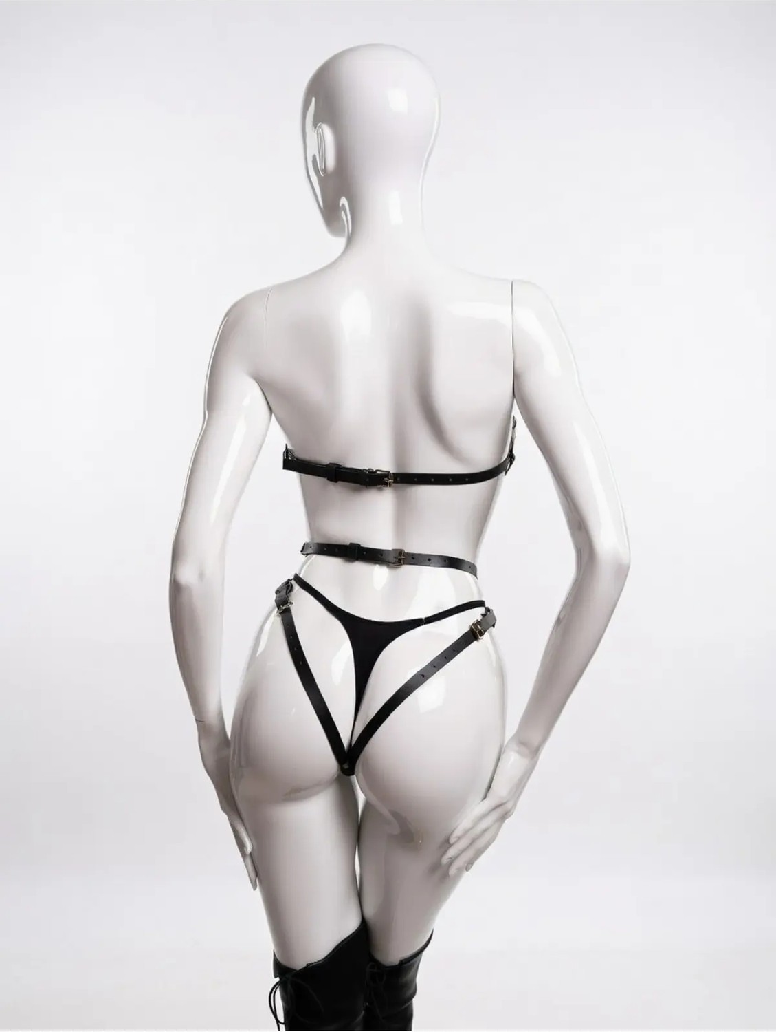 Luna Vanessa Sevgililer Günü Body Deri Jartiyer -2067-SVGI-JA-XS görsel 4