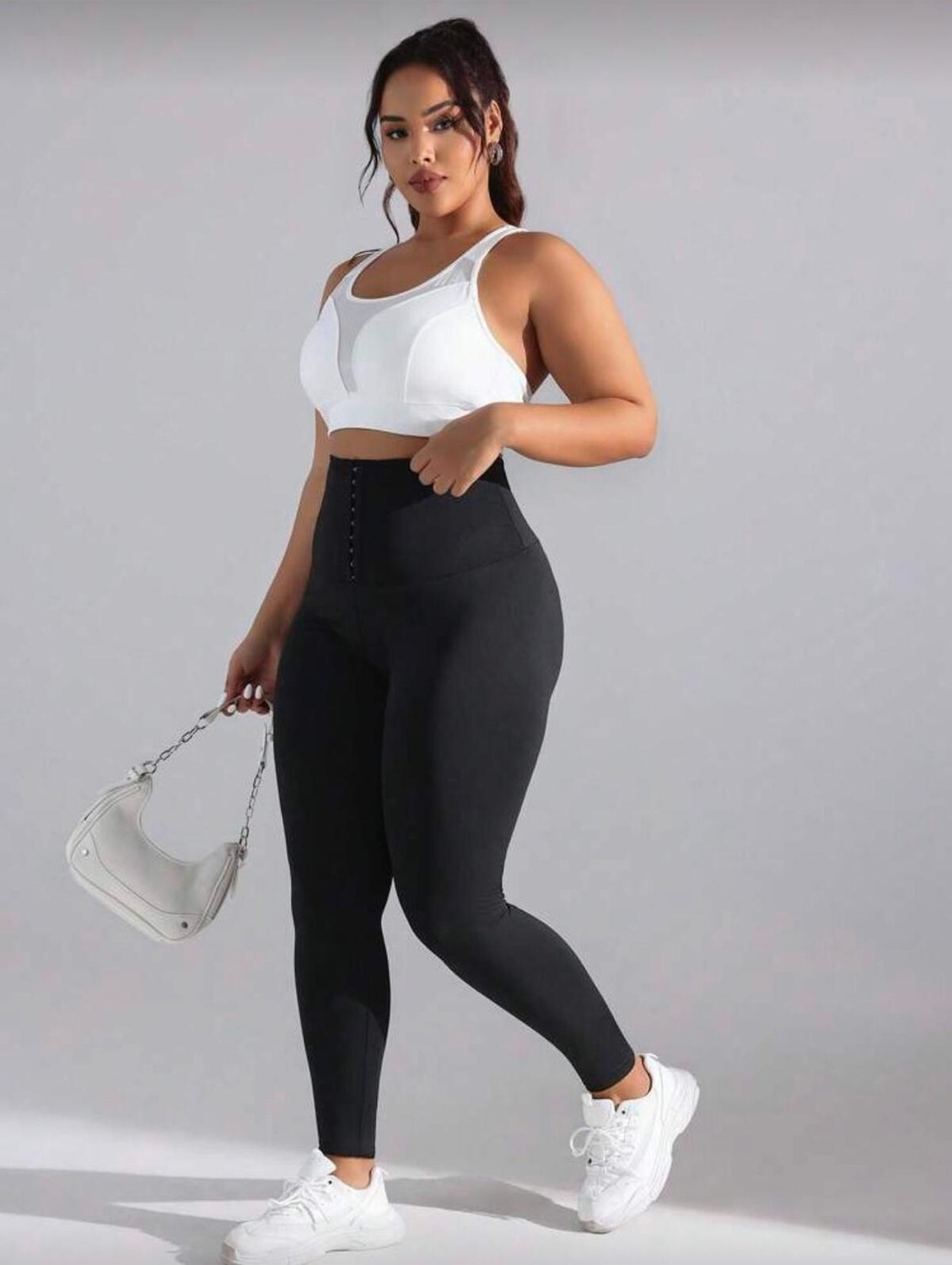 Fit Women Toparlayıcı Yüksek Bel 3 Kademeli Agraflı Termal Tayt görsel 2