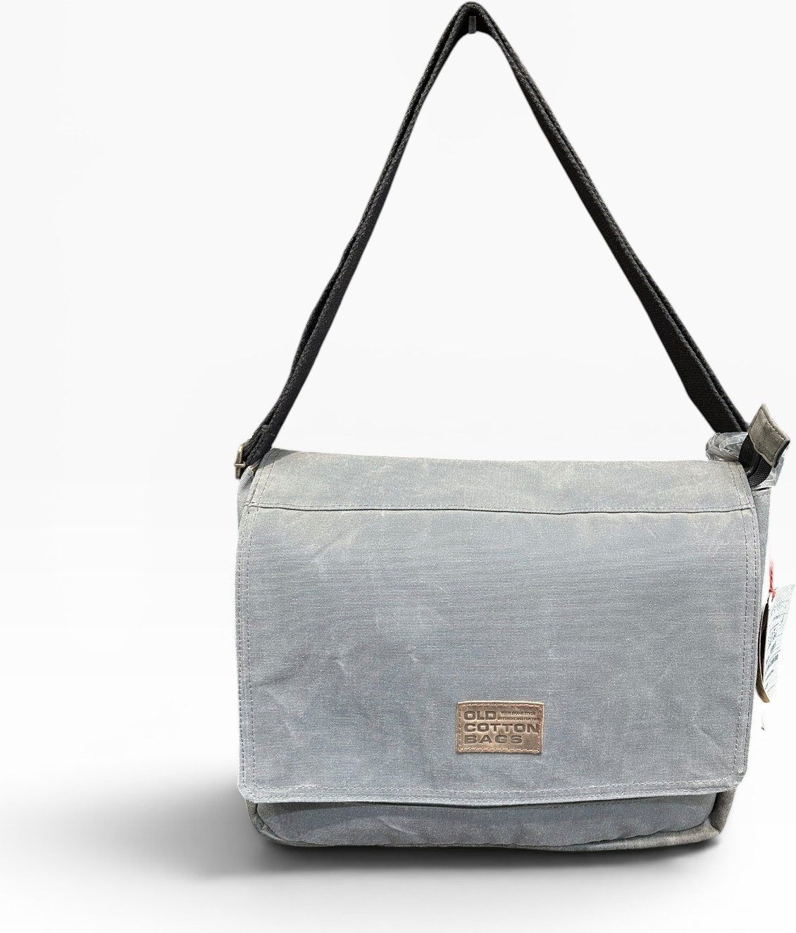 Old Cotton Cargo Kanvas Kumaş Postacı Omuz Çantası Unisex Boıse Computer Bag 15.6'' Gri