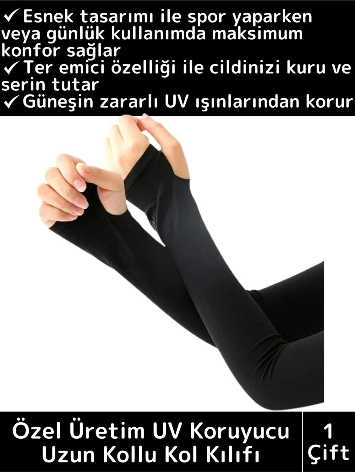 Wintoup Premium Yüksek Kaliteli Uv Koruyucu Esnek Ter Emici Motorsiklet Tesettür Spor Uzun Kol Kılıfı 1 Çift