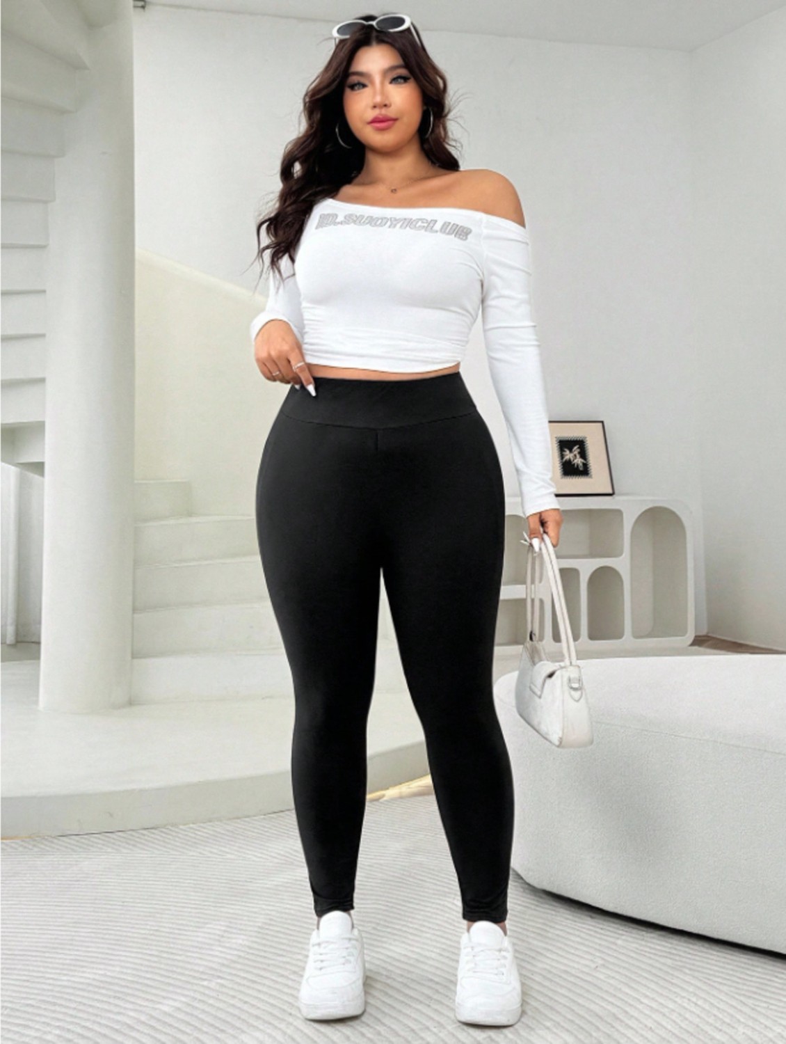 Lesa Wear Büyük Beden Yüksek Bel Toparlayıcı ve Sıkılaştırıcı Tayt, Büyük Beden Spor Tayt görsel 8